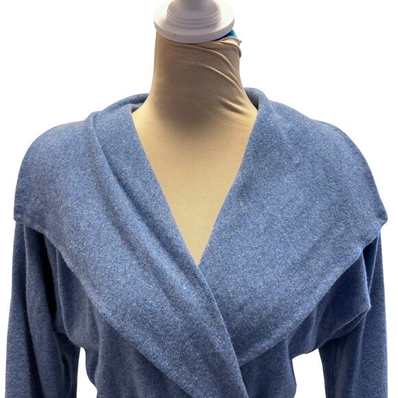Vintage 70's HALSTON Cashmere Wrap Dress w/ Shawl Collar - Picture 4 of 12